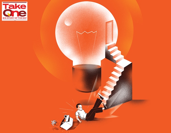 While layoffs are a part of a business cycle, the scale and how they’ve been carried out—over WhatsApp calls, without notice, and with pay cuts—are a cause of concern
Illustration: Chaitanya Dinesh Surpur