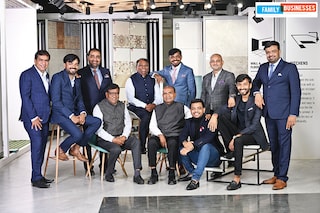 (Standing, L to R) Prakash Varmora, Pramod Varmora, Bhavesh Varmora, Ashok Patel, Jitu Patel (Sitting, L to R) Bharat Varmora, Vallabhbhai Varmora, Ramanbhai Varmora, Parshottambhai Varmora, Hiren Varmora, Manish Varmora