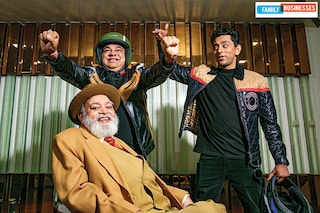 Subhash Kapur (sitted), Chairman, Steelbird Group, Rajeev Kapur(left), MD, Steelbird Group and Kashish Kapur, Director, Steelbird Group
Image: Madhu Kapparath