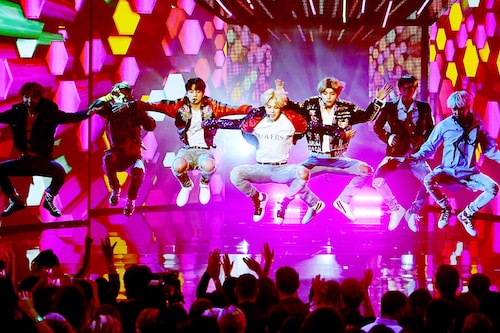 In 2019, BTS joined The Beatles and The Monkees as the third band in 50 years with three albums at the top of the Billboard 200 chart in the same year
Image: Kevin Winter/Getty Images