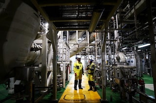 A file photo of a oil rig from the Johan Sverdrup oil field, 140 kilometres west of Stavanger, Norway, on December 3, 2019. Image:&nbspTom LITTLE / AFP