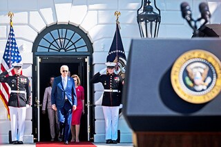 President Joe Biden at the White House on Tuesday, Aug. 9, 2022. Biden signed bills extending the statute of limitations for some pandemic-related fraud to 10 years. (Pete Marovich/The New York Times)