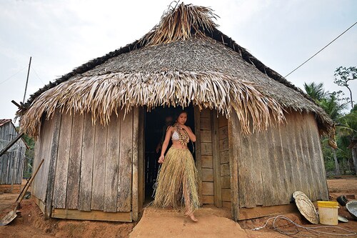 Amazon tribe go behind the camera in Nat Geo film "The Territory""
Image: Carl De Souza