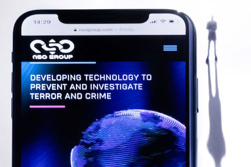 Israel"s NSO Group, which makes Pegasus spyware that is controversial worldwide, said on August 21, 2022, that its CEO was leaving his post as part of a reorganisation. Image: Joek Saget, AFP  Israel"s NSO Group, which makes Pegasus spyware that is controversial worldwide, said on August 21, 2022, that its CEO was leaving his post as part of a reorganisation. Image: Joek Saget, AFP 