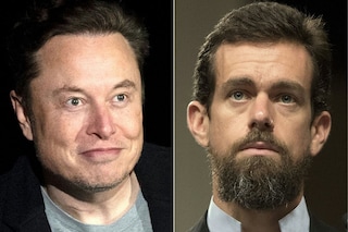 Elon Musk (left) has served former Twitter boss Jack Dorsey with a subpoena on August 22, 2022 in a hunt for material to help him get out of buying the giant social media platform for $44 billion as agreed. Image:&nbspJIM WATSON / AFP