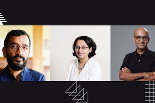 (From L-R) Unny Radhakrishnan, Sonia Khurana, Abraham Varughese