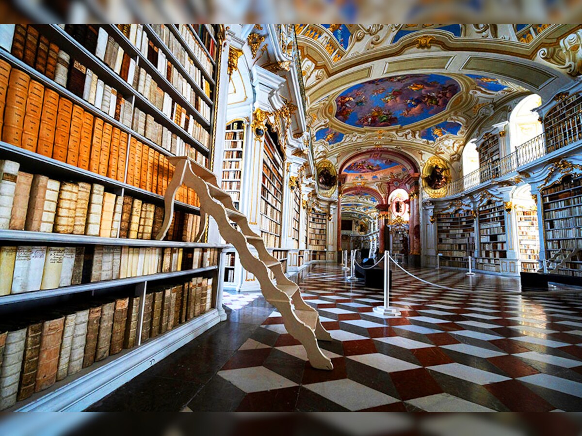 Fairytale Admont abbey library takes online stardom in its stride