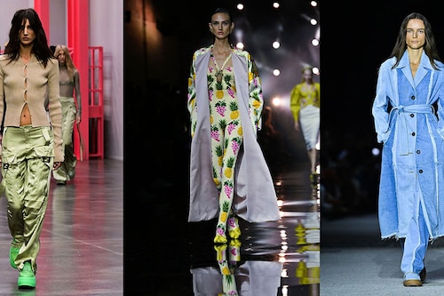 Utility wear, playful prints and denim will be among the top fashion trends for 2023. Photography Miguel MEDINA / Filippo Monteforte / AFP Utility wear, playful prints and denim will be among the top fashion trends for 2023. Photography Miguel MEDINA / Filippo Monteforte / AFP