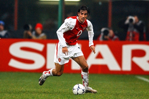 (File photo) Robert Pires of Arsenal is seen during the UEFA Champions League Group B match between Inter Milan and Arsenal at the San Siro Stadium on November 25, 2003 in Milan, Italy.
Image: Etsuo Hara/Getty Images (File photo) Robert Pires of Arsenal is seen during the UEFA Champions League Group B match between Inter Milan and Arsenal at the San Siro Stadium on November 25, 2003 in Milan, Italy.
Image: Etsuo Hara/Getty Images