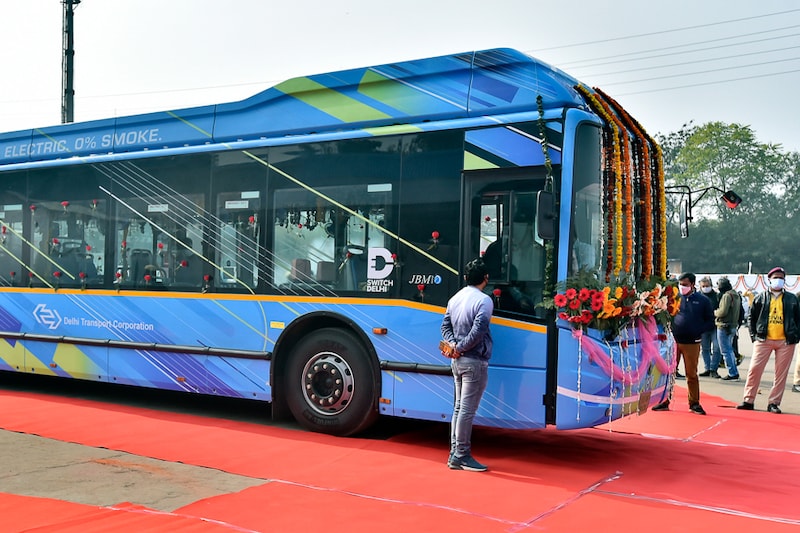The first DTC (Delhi Transport Corporation) electric bus was launched at IP Bus depot, New Delhi on January 17, 2022. Manufactured by JBM Auto Limited, 50 more electric buses will be available by February this year.
