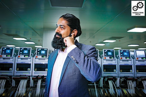 Nitesh Gupta, director, Optiemus Electronics. Optiemus has been manufacturing handsets for the likes of LG and HTC at its Noida facility. Image: Madhu Kapparath