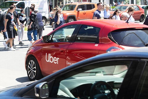 Uber has become a symbol of the "gig economy" of odd-jobs enabled by tech giants. Image: Shutterstock