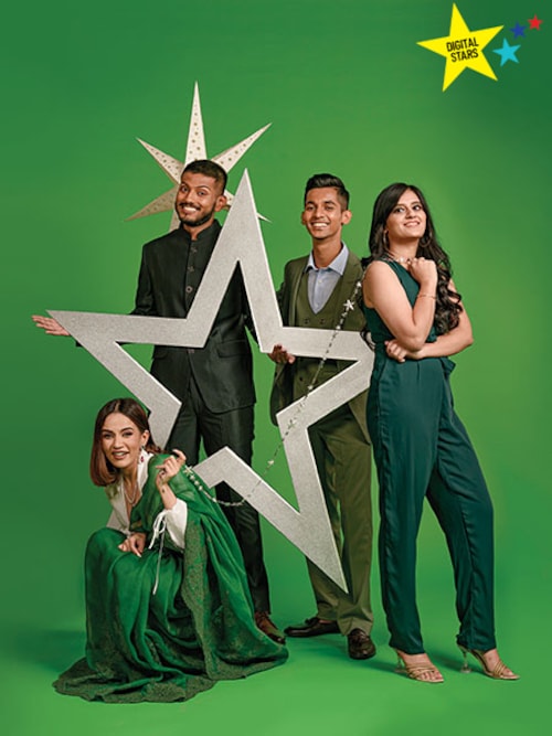 (Clockwise from top left) Shlok Srivastava, Malhar Kalambe, Neha Nagar and Komal Pandey
Image: Amit Verma