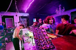 A file photo of revellers at a party in a nightclub in Kyiv, on June 25, 2022.
Image: Sergei Supinsky / AFP