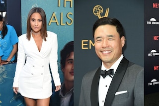 Francia Raisa, Randall Park and Justin Min star in the podcast series "Love and Noraebang." Image: Robyn Beck / Frederic J. BROWN / LISA O"CONNOR / AFP