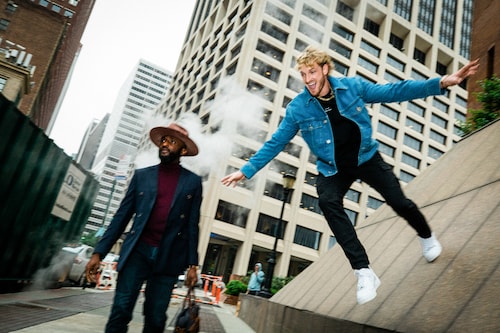 Logan Paul, a 27-year-old boxer and social-media influencer, in New York on May 19, 2022. “I definitely didn’t act as responsibly as I should have,â€ Paul says of his promotional campaign for the cryptocurrency Dink Doink. (Sinna Nasseri/The New York Times)