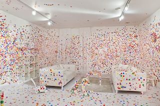 "The Obliteration Room," originally commissioned by the Queensland Art Gallery in Australia, is one of Yayoi Kusama"s most ambitious and participatory projects.
Image: Courtesy of Tate photography