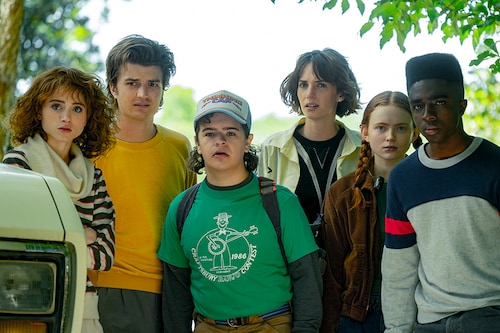 Max Mayfield (pictured second from right) played by Sadie Sink in the series "Stranger Things."
Image: Courtesy of Netflix