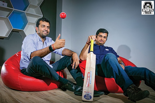 Sumit Kumar Jha(right), Founder, Fantasy Akhada and Amit Purohit, co-founder, Fantasy Akhada
Image: Madhu Kapparath