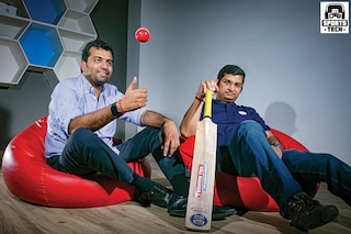 Sumit Kumar Jha(right), Founder, Fantasy Akhada and Amit Purohit, co-founder, Fantasy Akhada
Image: Madhu Kapparath
