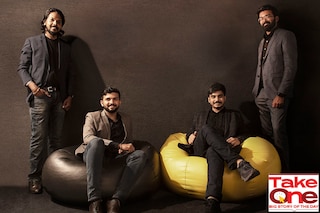 (From left) Arun George, Rashid K, Vimal Govind MK and Nikhil NP, co-founders, Genrobotics