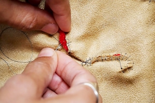 The "Eternally Yours" exhibition in London focuses on the art of repair. Pictured here is Yuko Edwards" On Skin, 2022.
Image: Courtesy of Yuko Edwards