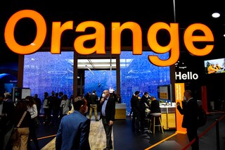 Jean-Marie Chaufray of Orange hailed power-saving features such as "sleep modes", whereby components are switched off when they are not being used, and more energy efficient antennae and other hardware. (Credit: Josep LAGO / AFP)