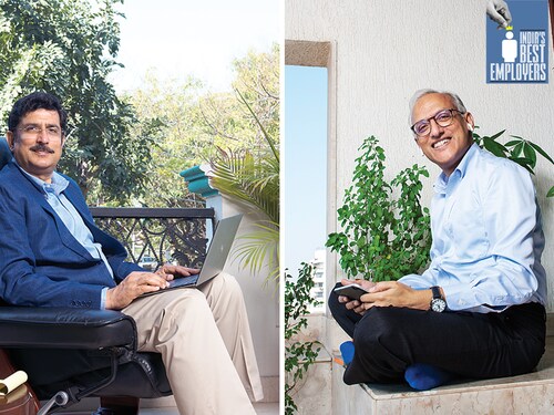 (Left)Aadesh Goyal, Executive Vice President and CHRO Amur S Lakshminarayanan, MD and CEO
Image: Aadesh Goyal- Amit Verma Amur S Lakshminarayanan- Mexy Xavier (Left)Aadesh Goyal, Executive Vice President and CHRO Amur S Lakshminarayanan, MD and CEO
Image: Aadesh Goyal- Amit Verma Amur S Lakshminarayanan- Mexy Xavier