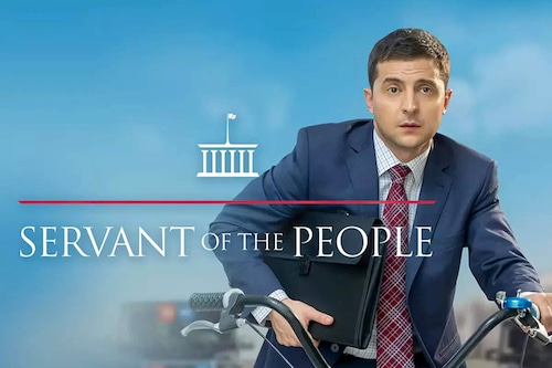 The success of the show "Servant of the People propelled Zelensky to the presidency in real life.