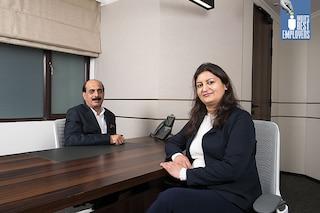 Sunil Duggal, Group CEO and Whole Time Director (right) Madhu Srivastava, Group CHRO
Image: Amit Verma