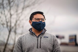 Alejandro Tenorio, a tech support specialist who described himself as a left-leaning moderate, in Doraville, Ga. on Mach 11, 2022. Americans across the political spectrum express broad support for Ukraine. “I think Biden is doing as much as he can, or as much as he’s allowed to do.â€ Tenorio said. (Nicole Craine/The New York Times)