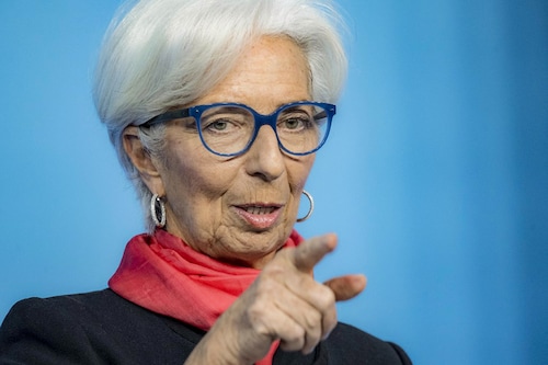Christine Lagarde, Frankfurt, Chief,&nbsp European Central Bank (Credit: Thomas Lohnes / POOL / AFP)