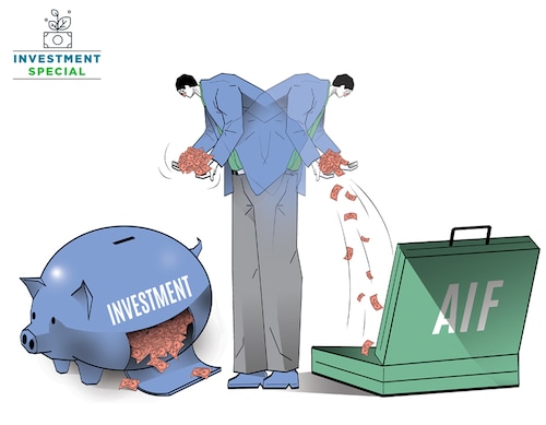 Minimum investment limit to invest in an AIF is ₹1 crore, as Sebi wants sophisticated investors who understand the underlying risk of such kind of investments
Illustration: Chaitanya Dinesh Surpur Minimum investment limit to invest in an AIF is ₹1 crore, as Sebi wants sophisticated investors who understand the underlying risk of such kind of investments
Illustration: Chaitanya Dinesh Surpur
