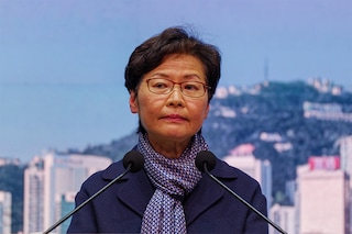 Carrie Lam, Hong Kong"s first woman leader"s term was dominated by massive democracy protests and Beijing"s subsequent crackdown, as well as a zero-Covid pandemic strategy that kept the city isolated while rivals reopened. (Credits: Daniel SUEN / AFP)