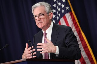 Federal Reserve Chairman Jerome Powell speaks at a news conference following a Federal Open Market Committee meeting on May 04, 2022 in Washington, DC. Powell announced the Federal Reserve is raising interest rates by a half-percentage point to combat record high inflation. (Credits: WIN MCNAMEE / Getty Images via AFP)
