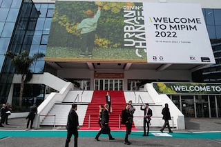 People visit the MIPIM international real estate show for professionals at the Palais des Festivals in Cannes, southeastern France on March 15, 2022. Image: Valery Hache/AFP
