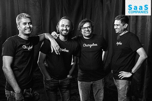 Team Chargebee: (From left) Saravanan KP, co-founder and CTO Rajaraman Santhanam, co-founder and COO Thiyagarajan T, co-founder and architect Krish Subramanian, co-founder and CEO