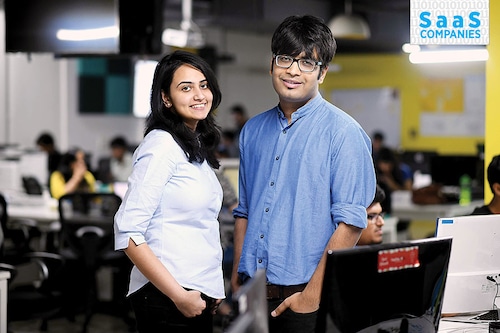 Prukalpa Sankar (left) and Varun Banka founded Atlan in 2019