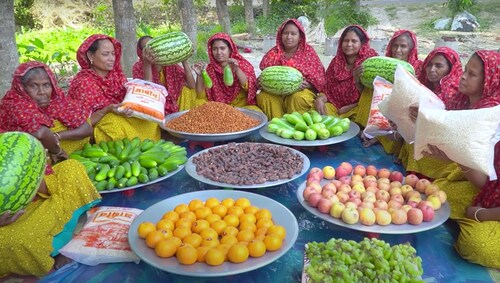 Fruits and spices prepared by 15 women of the village during Ramadan. Image: AroundMeBD Fruits and spices prepared by 15 women of the village during Ramadan. Image: AroundMeBD