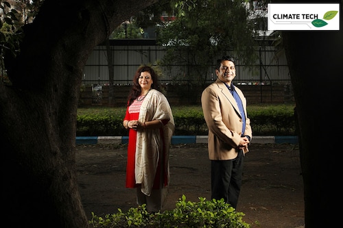 Shivani Sinha (left), co-founder, and Srikanth Sola, co-founder, director and CEO