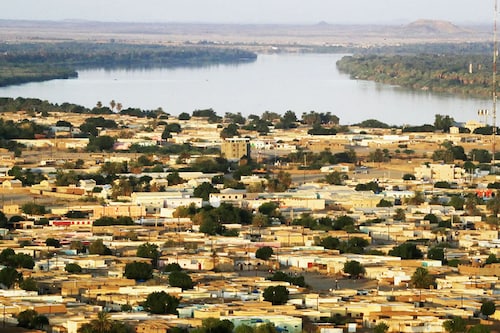 A picture shows a view of the Nile River flowing through Karima city, in Sudan"s Northern State, on October 29, 2022. Image: Ashraf Shazly/AFP