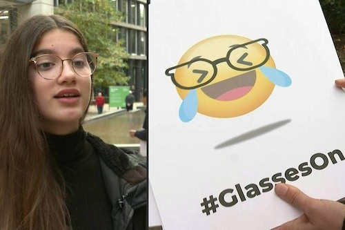 Her #GlassesOn campaign has meanwhile struck a chord with thousands of young people and their parents around the world.
Image: Mathilde Bellenger / AFPTV / Credit : Chanelle Joseph / AFP Her #GlassesOn campaign has meanwhile struck a chord with thousands of young people and their parents around the world.
Image: Mathilde Bellenger / AFPTV / Credit : Chanelle Joseph / AFP