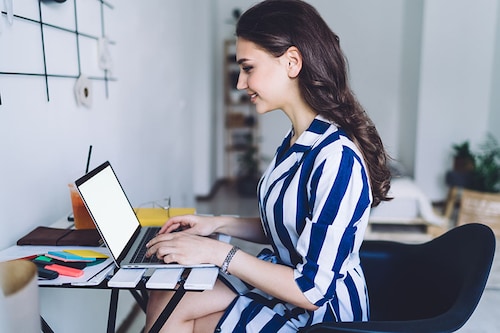 When you’re at home working, you’re still “at work.†Fully dress for the part, especially if there’s a chance you may have to appear on camera for scheduled video conferencing calls.
Image: Shutterstock When you’re at home working, you’re still “at work.†Fully dress for the part, especially if there’s a chance you may have to appear on camera for scheduled video conferencing calls.
Image: Shutterstock