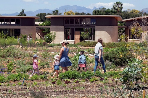 A general view of the Green School South Africa campus
Image: Rodger Bosch/ AFP