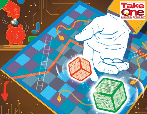 Growth in SaaS spending has also slowed, despite strong demand in areas such as IT service management, HCM, analytics and business intelligence
Illustration: Chaitanya Dinesh Surpur Growth in SaaS spending has also slowed, despite strong demand in areas such as IT service management, HCM, analytics and business intelligence
Illustration: Chaitanya Dinesh Surpur