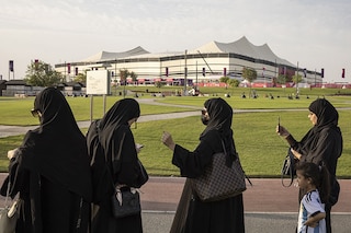 General view of the Al Bayt Stadium ahead of the FIFA World Cup Qatar 2022 <br>Image: Marko Djurica / Reuters