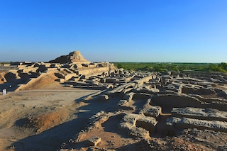 Visitors walk through the UNESCO World Heritage archeological site of Mohenjo Daro some 425 kms north of the Pakistani city of Karachi.
Image: Asif Hassan / AFP