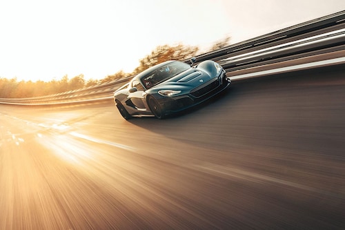The Rimac Nevera set a new speed record at the Papenburg test center in Germany.
Image: Courtesy of RimacÂ©