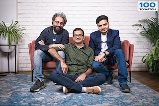 (From left) Ankush Talwar, Chirag Taneja and Vivek Bajpai, co-founders of GoKwik
Image: Amit Verma