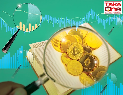 Crypto prices had slumped by 15 to 17 percent during the days when Binance, an early investor in FTX, backed out of a deal to bail it out, citing concerns over FTX’s business practices. Oddly, since then, global prices of Bitcoin and Ethereum appear to be holding on, down just over 2.1 percent and 4.7 percent, respectively, since FTX announced its bankruptcy on November 11.
Imaging: Chaitanya Dinesh Surpur Crypto prices had slumped by 15 to 17 percent during the days when Binance, an early investor in FTX, backed out of a deal to bail it out, citing concerns over FTX’s business practices. Oddly, since then, global prices of Bitcoin and Ethereum appear to be holding on, down just over 2.1 percent and 4.7 percent, respectively, since FTX announced its bankruptcy on November 11.
Imaging: Chaitanya Dinesh Surpur